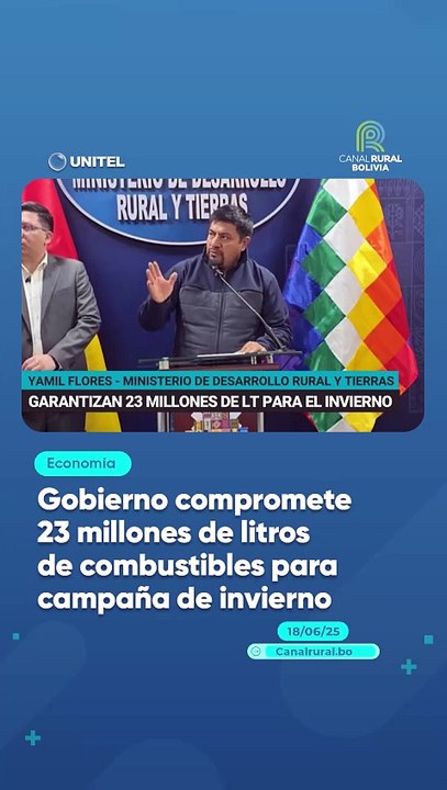 Gobierno compromete 23 millones de litros de combustibles para campaña de invierno