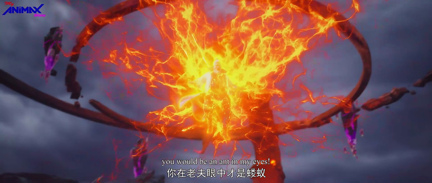 Xiao Yan Vs Sky Poison Scorpion Demon Beast (8 star Dou Zong) | Battle through the Heavens English sub