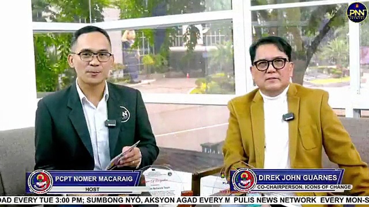 John Guarnes representing the Icons of Change at the Pulis News Network IPNN)