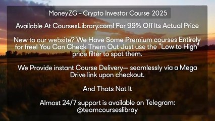 (courseslibrary.com)MoneyZG – Crypto Investor Course 2025