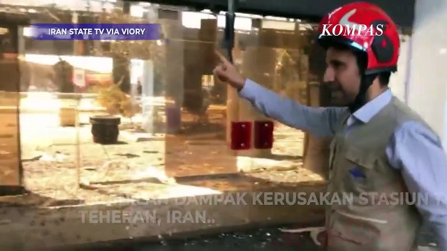 Penampakan Kantor Stasiun TV di Iran Usai Diserang Israel saat Siaran Langsung