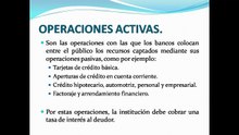 Operaciones Activas de las Instituciones de Banca Múltiple