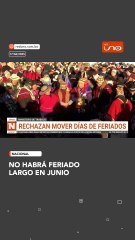 No habrá feriado largo en junio