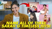 We put SARAH G to the test: Does she remember her past projects? 🧠🎬 | PEP Challenge
