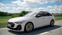 Audi A5 Avant e-hybrid quattro 270KW in Glacier white Driving Video