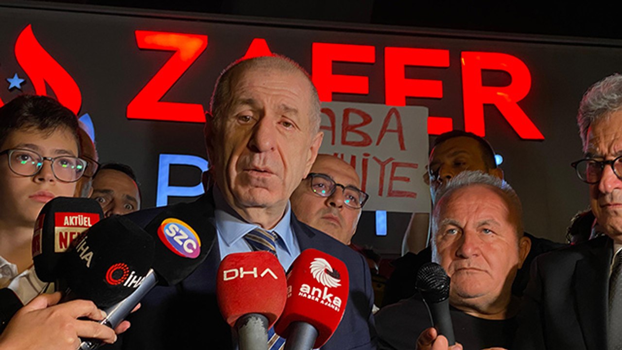 Ümit Özdağ tahliyesinin ardından Ankara’da parti genel merkezinde açıklama yaptı