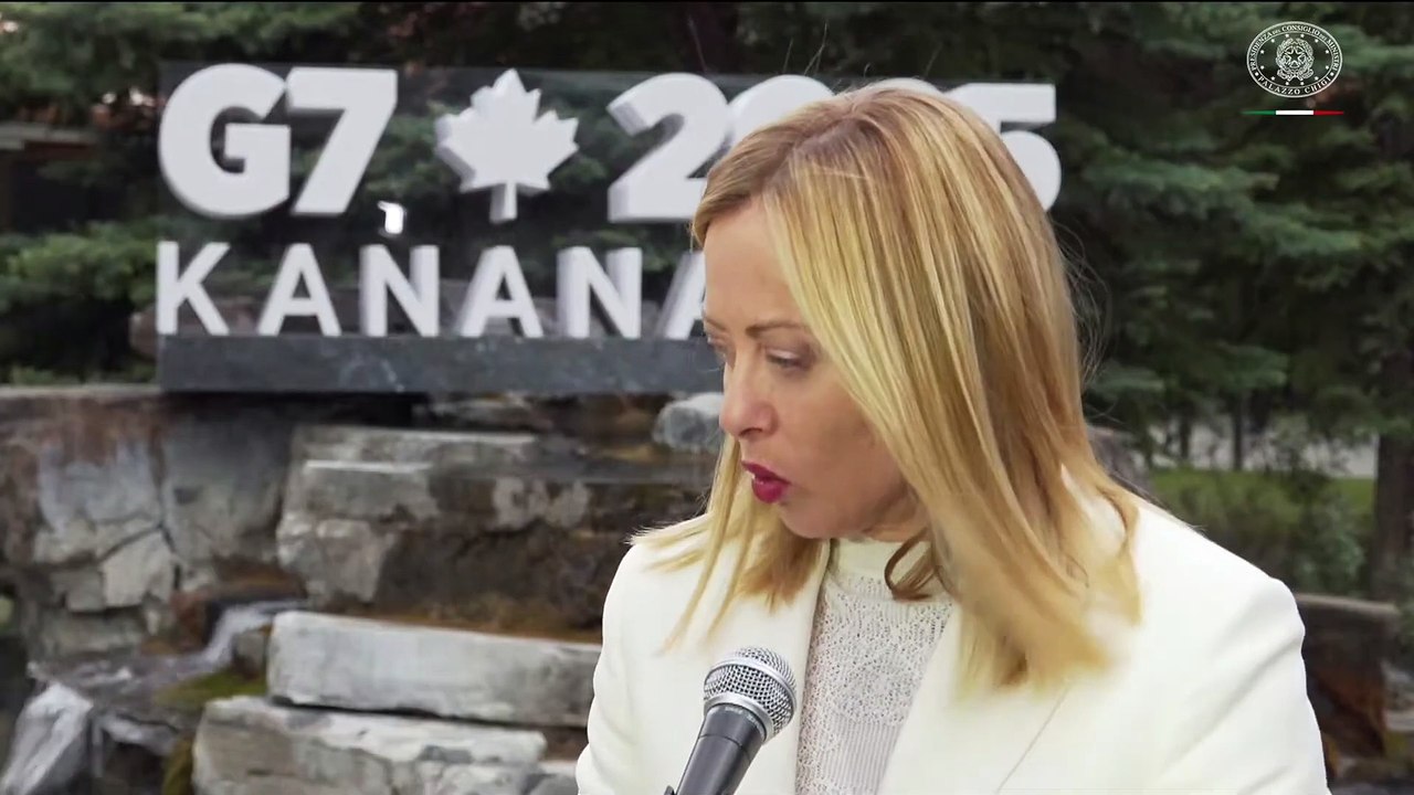Meloni - Vertice G7 in Canada, il punto stampa conclusivo del Presidente (17.06.25)