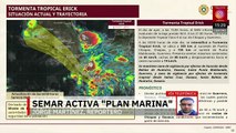 Semar activa Plan Marina por tormenta tropical 'Erick'