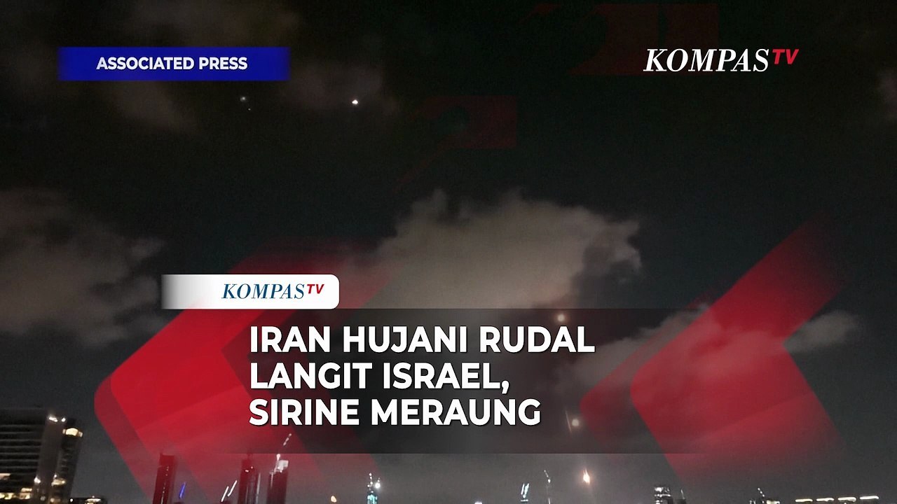 Rudal Iran Hujani Langit Tel Aviv Israel, Sirene Serangan Udara Meraung!