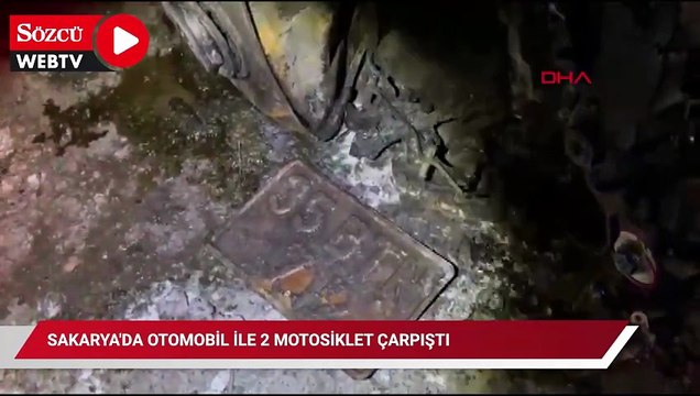Otomobil motosikletlere çarptı: 2 ölü, 2 yaralı