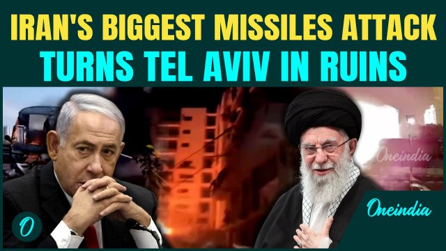 Tel Aviv BURNING: Iran POUNDS Tel Aviv With Massive Missile Storm | Locals Run As Missiles RAIN