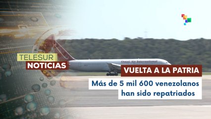 135 venezolanos regresan al país a través del Plan Vuelta a la Patria