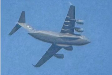 Military aircraft over Peterborough