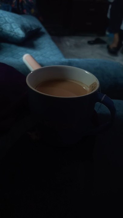 Beautiful msg of tea, be happy and let the world go.