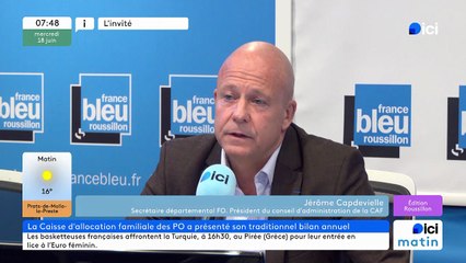 Avec le président de la CAF 66, Jérôme Capdevielle