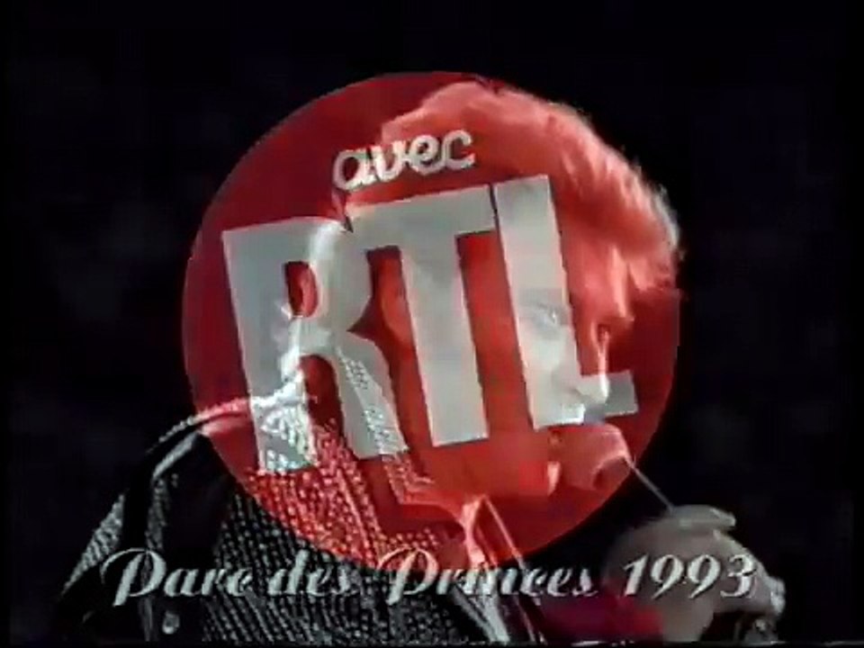 Johnny Hallyday – Pub TV CD "Parc des Princes 1993" (Version 3 – 07 Juillet 1993)