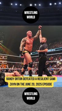 Randy Orton defeated Sami Zayn on WWE SmackDown.