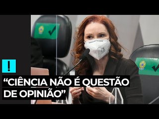 “Ciência não é questão de opinião”, diz Natalia Pasternak à CPI