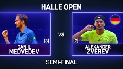 Medvedev beats Zverev to reach Halle final