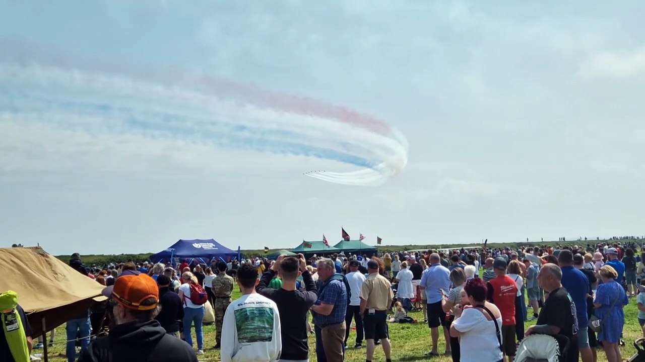 Red Arrows at Armed Forces Day 2025 in Newtownards