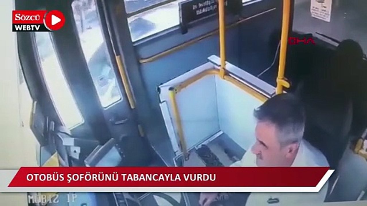 'Yol verme' tartışmasında otobüs şoförünü tabancayla vurdu; o anlar kamerada