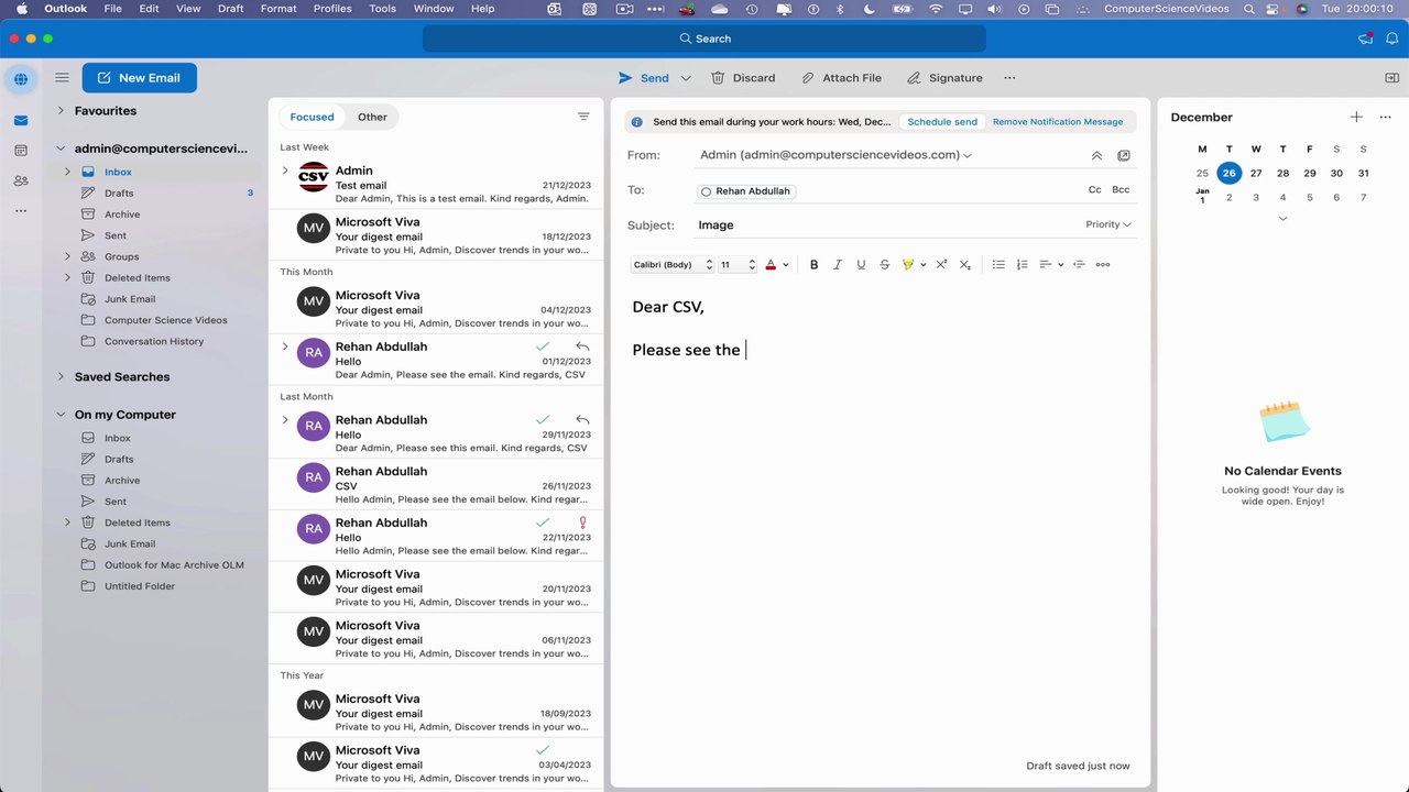 How to INSERT an Image Within Your Email on The New Outlook Using a Mac Computer - Basic Tutorial