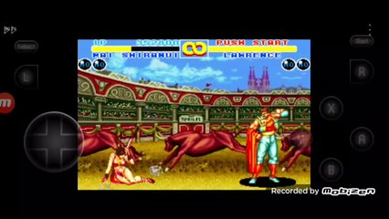 Fatal Fury 2 Mai Shiranui vs fala de vitória do Laurence Blood em português