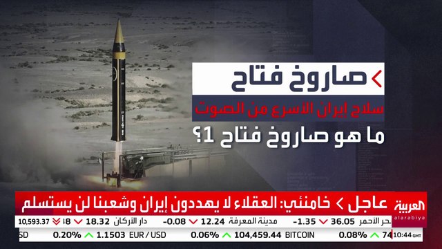 ماذا نعرف عن صاروخ فتاح الذي أعلنت إيران إطلاقه على إسرائيل؟