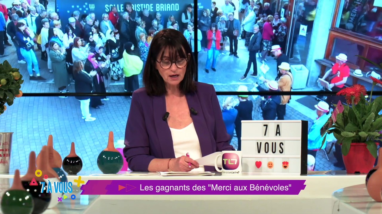 Retrouvez "7 à vous" avec Catherine Garnier et ses chroniqueurs pour les bons plans "sorties" ligériens et des sujets qui parlent de vous ! cette semaine zoom sur la soirée des  "Mercis aux Bénévoles"