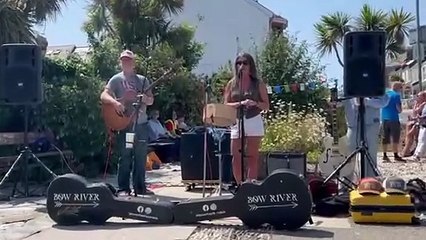 Anna Jay, the chair of Crantock Street Community Garden, appeals to residents to fill in the redevelopment plans survey