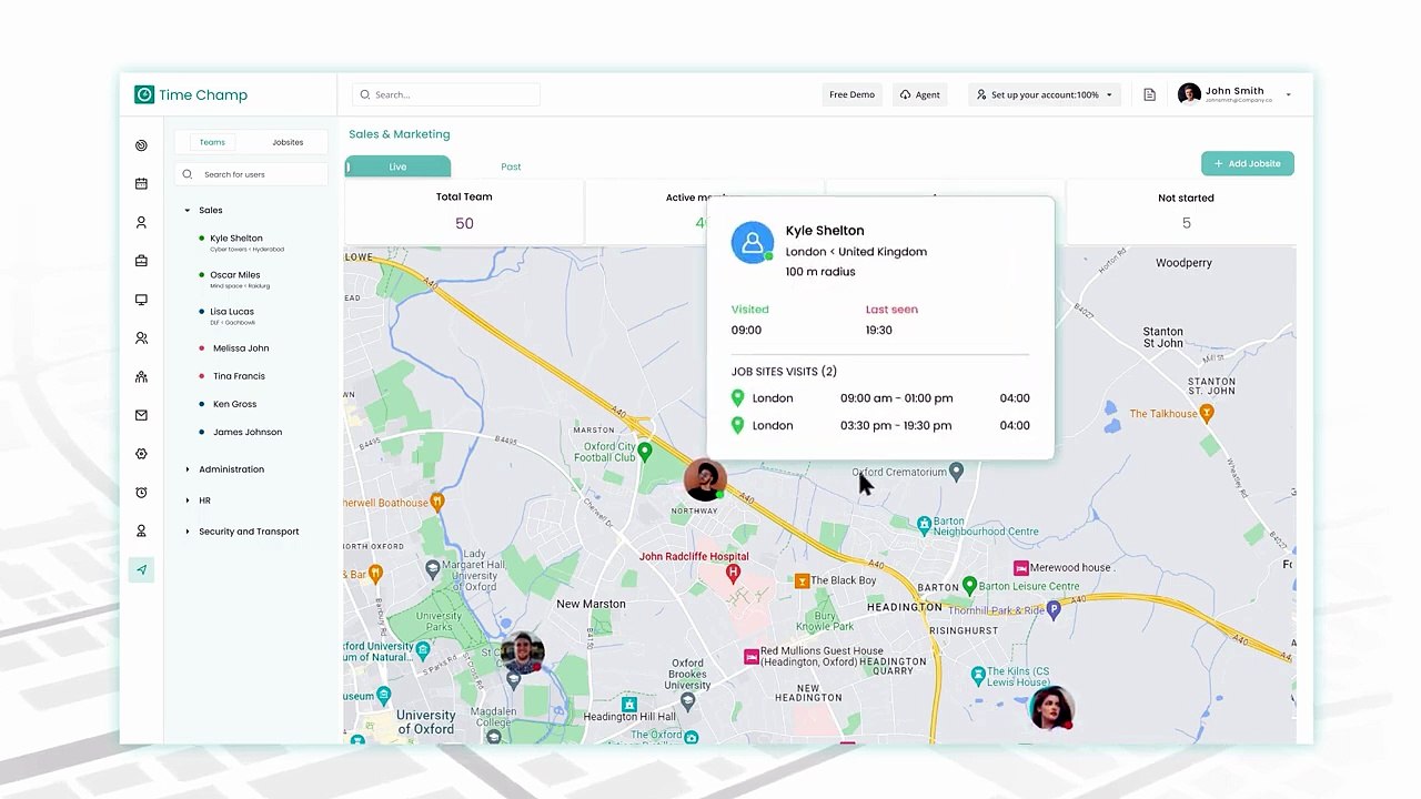 Time Champ's Employee Geofencing and GPS Tracking!
