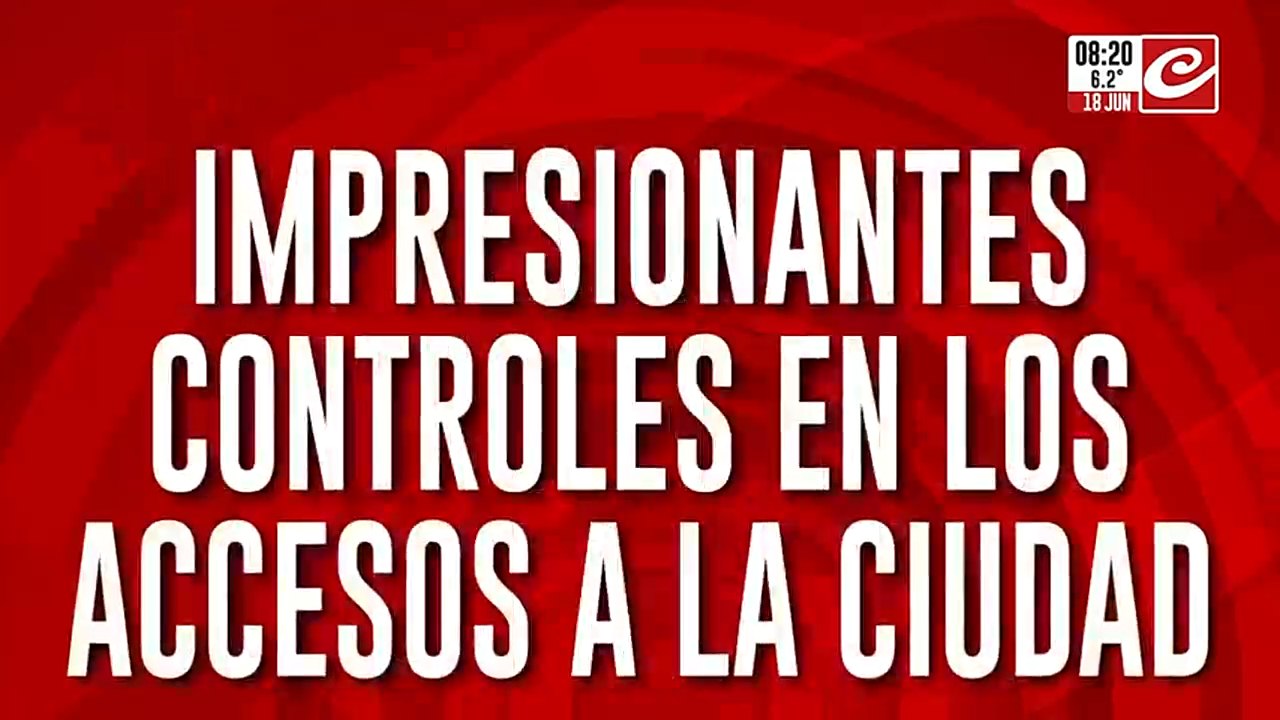 Marcha por Cristina: impresionantes controles en los accesos a la ciudad de Buenos Aires