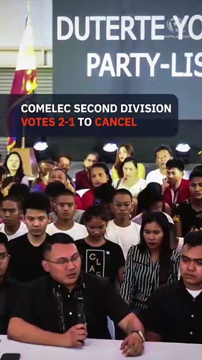 Comelec division cancels registration of Duterte Youth