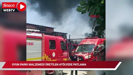 Oyun parkı malzemesi üretilen atölyede patlama: 3 işçi yaralı