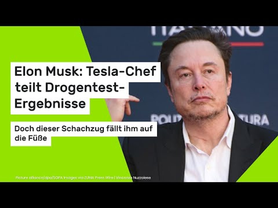 Elon Musk: Tesla-Chef teilt Drogentest-Ergebnisse - doch dieser Schachzug fällt ihm auf die Füße