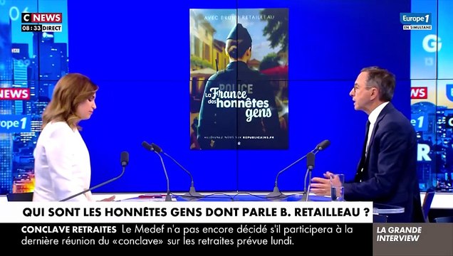 Bruno Retailleau lance une vaste campagne d'adhésion aux Républicains, avec le slogan La France des honnêtes gens : Je veux m'adresser à la majorité, à ceux qui travaillent dur et qui en ont marre de voir que d'autres abusent du système