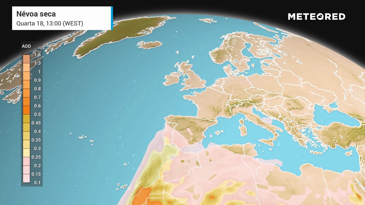 Pelo menos até sábado, as poeiras do Saara irão continuar presentes em Portugal continental
