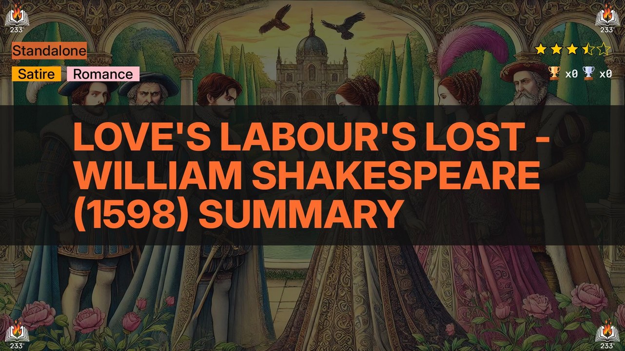 Love's Labour's Lost - William Shakespeare (1598) Summary