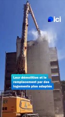 Les deux dernières tours de l'Aurore à Montaigu sont démolies