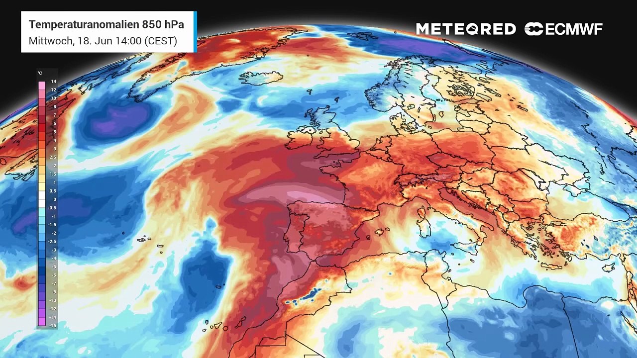 Eine echte spanische Hitzekugel erreicht Mitteleuropa!