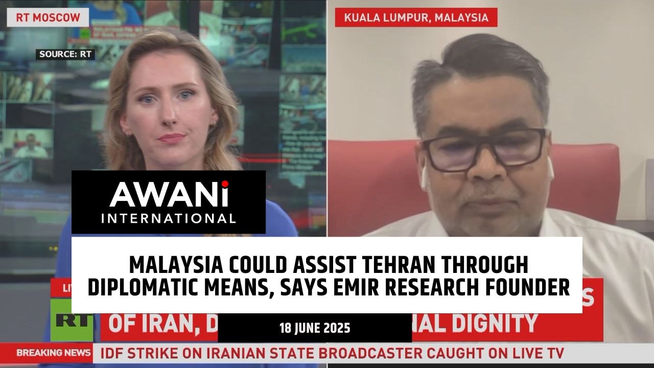 Malaysia could assist Tehran through diplomatic means, says Emir research founder