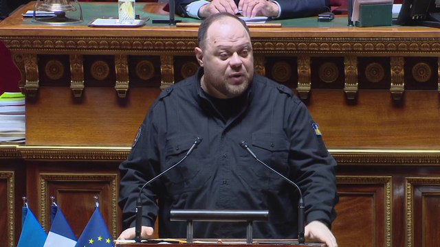 Devant le Sénat français, le président du Parlement ukrainien appelle à se battre sans demi-action