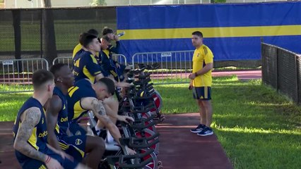 Boca Juniors se entrena en busca de los octavos de final del Mundial de Clubes