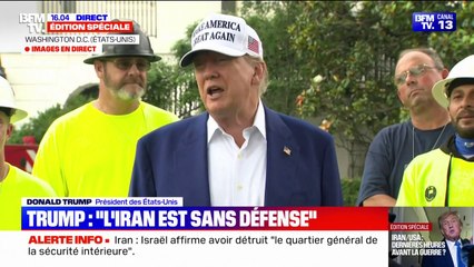 Conflit Iran-Israël: "J'ai parlé de capitulation sans condition", déclare Donald Trump à propos de l'Iran