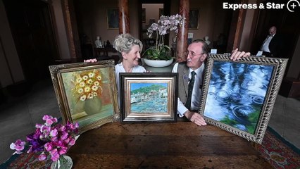 Gill Jordan and Derek Powell-Jones are exhibiting their artwork at Chillington Hall.