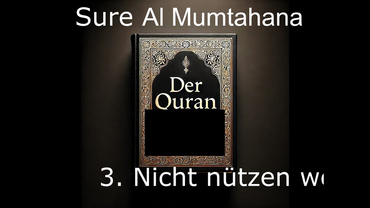 Der Quran auf Deutsch-Sure Al-Mumtahana (60)