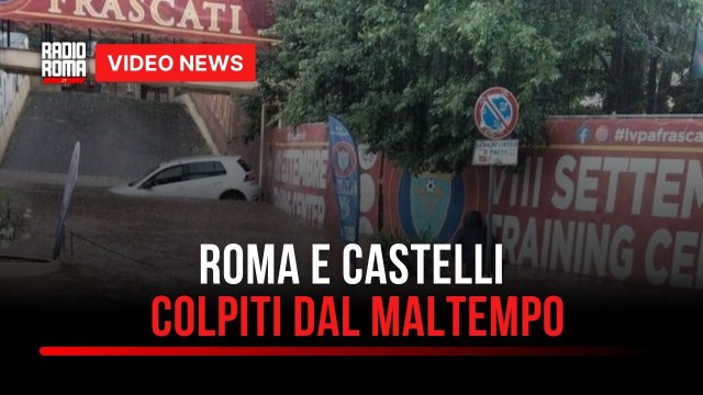 Problemi per nubifragi a Roma e Castelli Romani