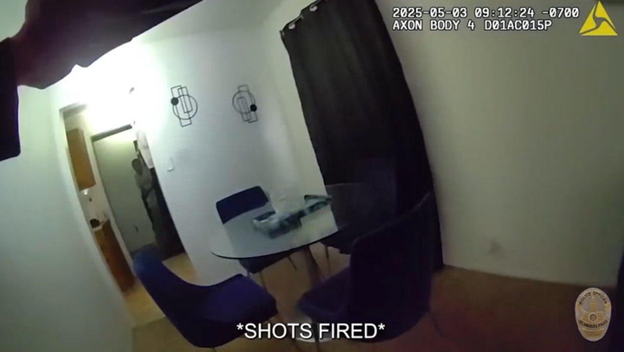 ‘Good shot, though’: Suspect compliments officer after he is gunned down