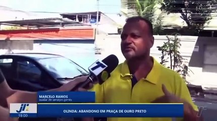 Olinda: abandono em praça de Ouro Preto