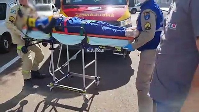 Estudante tem lesão na cabeça após ser atingido por carro na Rua General Osório